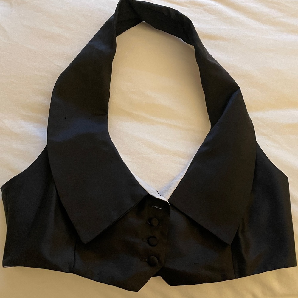 DANA FOLEY NYC SZ SMALL BLAZER STYLE BUSTIER TOP